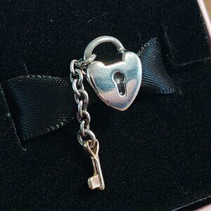 Authentic Pandora Key to My Heart Charm 790288 Silver & 14K Gold